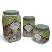 Kit 3 Potes Quadrado Porta Mantimentos Doces P M G Premium Kit 3 Potes Quadrado Porta Mantimentos Doces P M G Premium