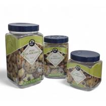 Kit 3 Potes Quadrado Porta Mantimentos Doces P M G Premium Kit 3 Potes Quadrado Porta Mantimentos Doces P M G Premium
