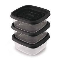 Kit 3 Potes Quadrados Multiuso 580ml