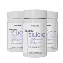 Kit 3 Potes Silício Vitaminas Suplemento Alimentar Natural Sabor 100% Puro 180 Cápsulas Natunéctar Original Kit 3 Potes Silício Vitaminas Suplemento Alimentar Natural Sabor 100% Puro 180 Cápsulas Natunéctar Original