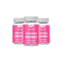 Kit 3 Potes Suplemento Vitamina Capilar - New Hair Biotina