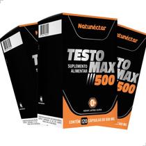 Kit 3 Potes Testomax Suplemento Alimentar Natural Puro 100 Original Testo 360 Capsulas zero lactose