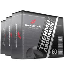 Kit 3 Potes Thermo Abdomen Black 60 Comprimidos Body Action