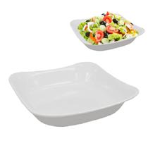 Kit 3 Potes Tigela Bowl 650ml Saladeira em Melamina Quadrada