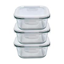 Kit 3 Potes Vidro Hermético 320ml Marmita Tampa Trava Forno Quadrado Mantimentos Alimentos Kit 3 Potes Vidro Hermético 320ml Marmita Tampa Trava Forno Quadrado Mantimentos Alimentos