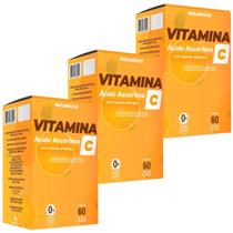 Kit 3 Potes Vitamina C Suplemento Alimentar Natural Sabor 100% Puro Natural Natunectar 180 Capsulas Comprimidos Kit 3 Potes Vitamina C Suplemento Alimentar Natural Sabor 100% Puro Natural Natunectar 180 Capsulas Comprimidos