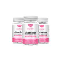 Kit 3 Potes Vitamina Capilar - New Hair Ácido Hialurônico