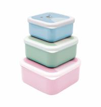 Kit 3 Potinho Infantil Bebê Lanchinho Papinha 3 Tamanho Buba