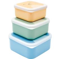 Kit 3 Potinhos Alimentação lanches Animal Fun Buba