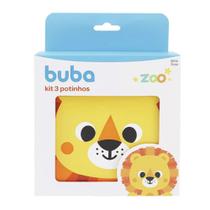 Kit 3 Potinhos Buba Zoo Leão