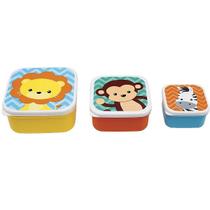 Kit 3 Potinhos Coloridos Animal Fun Leao Buba