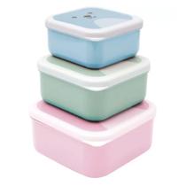 Kit 3 Potinhos com Tampa Variados Gumy Rosa Buba