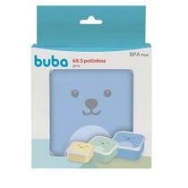 Kit 3 Potinhos Gumy Azul Buba