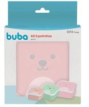 Kit 3 Potinhos Gumy Rosa - Buba Baby