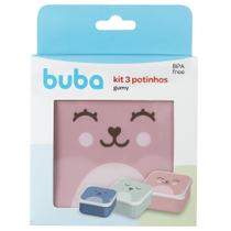 Kit 3 Potinhos Gumy - Rosa - Buba