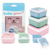 Kit 3 Potinhos Lanchinhos Papinhas Diferentes Tamanhos Bebê Infantil Buba