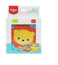 Kit 3 Potinhos Para Lanche Animais - Buba Baby