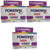 Kit 3 PowerPix MDK Suplemento Alimentar Com 60 Capsulas
