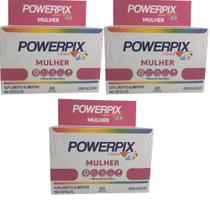 Kit 3 PowerPix Mulher Suplemento Alimentar Com 60 Capsulas