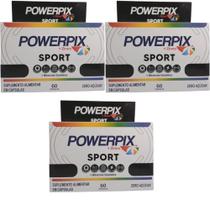Kit 3 PowerPix Sport Suplemento Alimentar Com 60 Capsulas