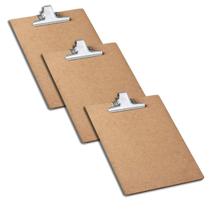 Kit 3 Prancheta Oficio C/ Prendedor Metal HDF 3020