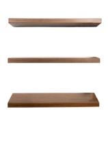 Kit 3 Prateleiras 100% MDF cor FREIJÓ SOFISTICADO 30x10x1,5cm + Suporte de instalação