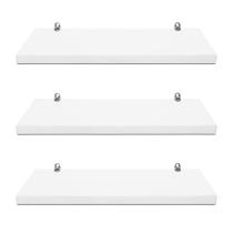 kit 3 Prateleiras 40 x 15 Branco MDF