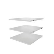 Kit 3 Prateleiras 42cm Hera CabeCasa MadeiraOriginals Branco/Algodão