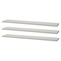 Kit 3 Prateleiras 60 x 10cm Branca Suporte Invisível