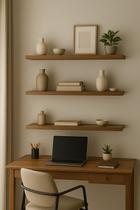 Kit 3 Prateleiras Amadeirada 25x10 para Sala e Quarto Organização e Decoração de Ambientes com Design Elegante e Funcio Kit 3 Prateleiras Amadeirada 25x10 para Sala e Quarto Organização e Decoração de Ambientes com Design Elegante e Funcio