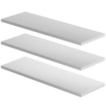 Kit 3 Prateleiras de Parede Multiuso Nicho 60x20cm em Mdf Resistente 15mm