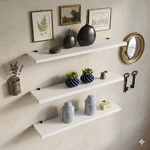 kit 3 Prateleiras Decorativas 60 x 15 MDF
