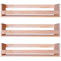 Kit 3 Prateleiras Estante Nicho Organizador Livros Revistas Infantil Montessoriano Sala Quarto Cozinha Banheiro 60cm Kit 3 Prateleiras Estante Nicho Organizador Livros Revistas Infantil Montessoriano Sala Quarto Cozinha Banheiro 60cm