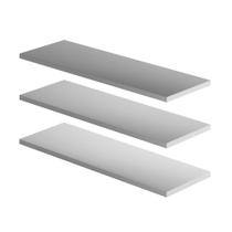 Kit 3 Prateleiras Fácil Montagem Lisa Nicho Mdf Branco