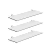 Kit 3 Prateleiras Lisas Decoração Organizador 60x19 Cm 15mm Branca Kit 3 Prateleiras Lisas Decoração Organizador 60x19 Cm 15mm Branca