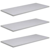 Kit 3 Prateleiras Mdf 45x15 Branco Nicho Livros Revista