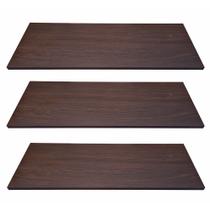 Kit 3 Prateleiras Mdf 50x15 Tabaco Nicho Livros Revista Kit 3 Prateleiras Mdf 50x15 Tabaco Nicho Livros Revista