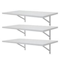 Kit 3 Prateleiras Mdf 90x30 Mão Francesa