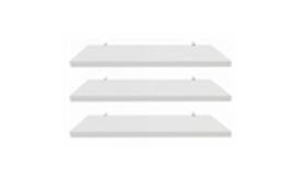 Kit 3 Prateleiras Mdf/mdp 15mm Organizador De Parede Suporte Cantoneira 30x15 Branco