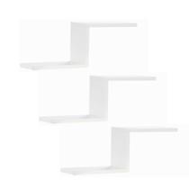 KIT 3 Prateleiras MDF Personalizada Design Moderno Em Z Suporte Invisivel Acompanha Kit Montagem E manual