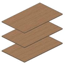 Kit 3 Prateleiras para Modulo 2 Portas 841mm Setiba Carvalho