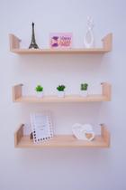 Kit 3 Prateleiras U Mdf 45x10 Carvalho Nicho Livros Revista Kit 3 Prateleiras U Mdf 45x10 Carvalho Nicho Livros Revista