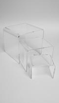 Kit 3 Prateleiras Vitrine Acrílico Transparente Kit 3 Prateleiras Vitrine Acrílico Transparente