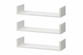 Kit 3 Prateleitas 48x10 Em U Sala Quarto Cozinha Mdf Branco Kit 3 Prateleitas 48x10 Em U Sala Quarto Cozinha Mdf Branco