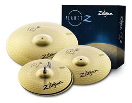 Kit 3 Pratos Bateria Zildjian Zp4pk 14 Hh 16 Crash Ride 20