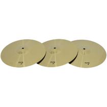 Kit 3 Pratos de Condução para Bateria 20" Liga de Aço New York Kit 3 Pratos de Condução para Bateria 20" Liga de Aço New York