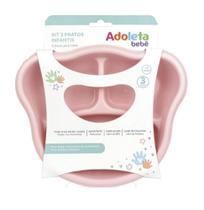 Kit 3 Pratos Infantis Cajovil Rosa