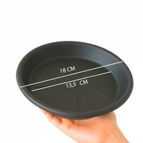 kit 3 Pratos Para Vaso Redondo Jardim plástico abs todas as cores e medidas