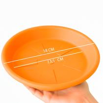 kit 3 Pratos Para Vaso Redondo Jardim plástico abs todas as cores e medidas