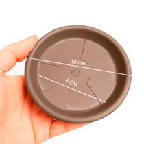 kit 3 Pratos Para Vaso Redondo Jardim plástico abs todas as cores e medidas